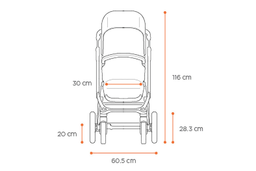 THULE Sleek Babakocsi alu-világosszürke (11000001)