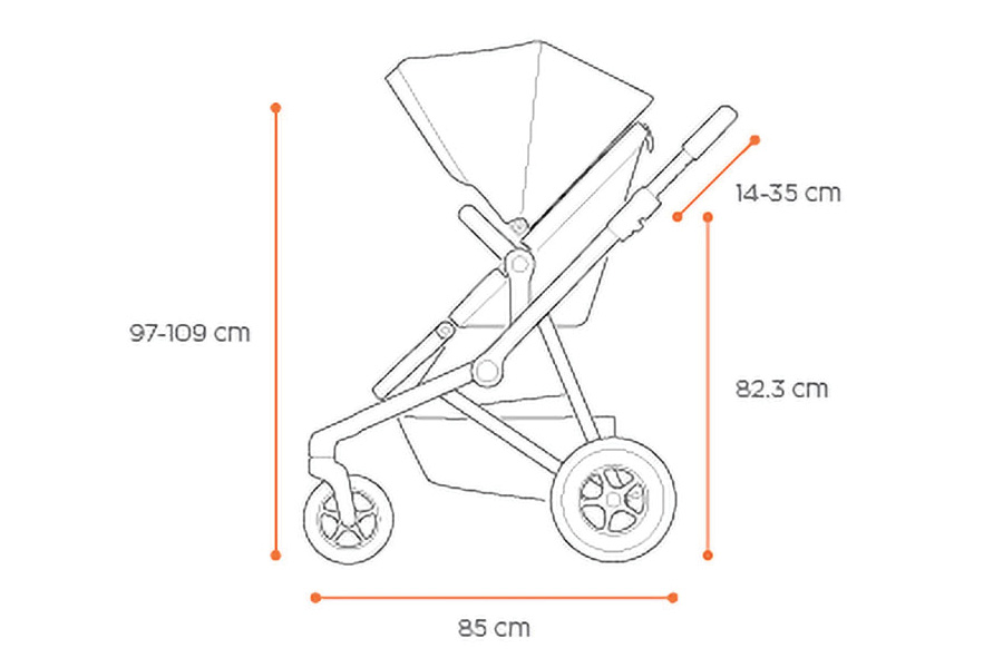 THULE Sleek Babakocsi alu-világosszürke (11000001)