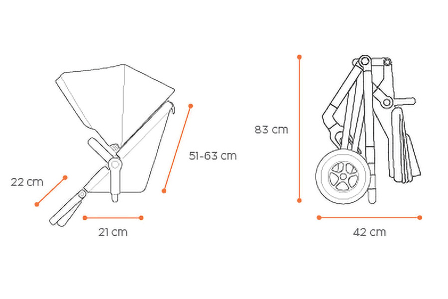 THULE Sleek Babakocsi alu-világosszürke (11000001)